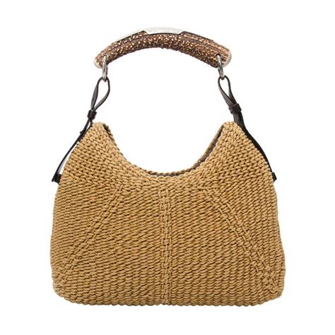 Yves Saint Laurent Woven Mombasa Hobo 